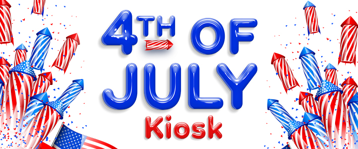 Fourth of july kiosk.