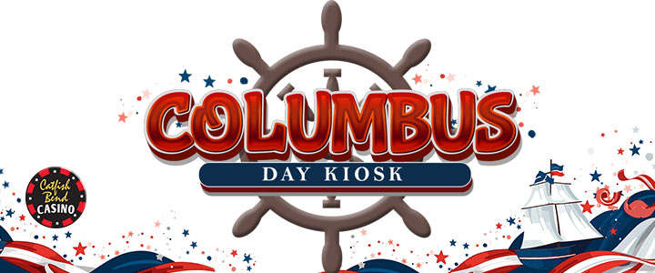 Columbus day kiosk.